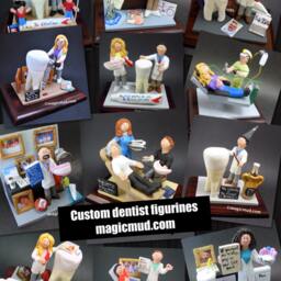 Endodontic Surgeon's Figurine - Endodontist's Gift Custom Dentist Gift- Dental Graduation Christmas Present - thumbnail 3