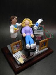 Endodontic Surgeon's Figurine - Endodontist's Gift Custom Dentist Gift- Dental Graduation Christmas Present - thumbnail 1