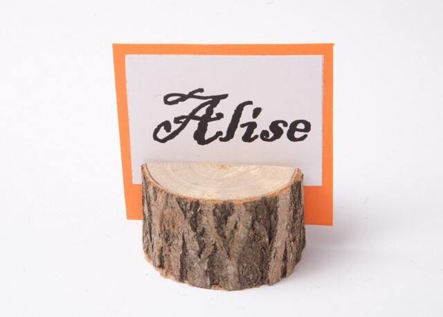 10 Wood Place Card Holders, Table Number Holder, Wedding Decor, Guest Card Holders, Rustic Centerpiece - image 1