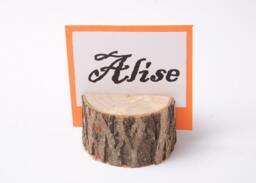 10 Wood Place Card Holders, Table Number Holder, Wedding Decor, Guest Card Holders, Rustic Centerpiece - thumbnail 1