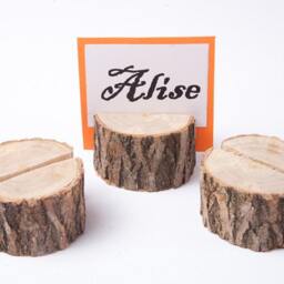 10 Wood Place Card Holders, Table Number Holder, Wedding Decor, Guest Card Holders, Rustic Centerpiece - thumbnail 3