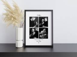 First Father's Day Gift Personalised Photo Frame For Daddy's 1st Fathers Day, Custom New Daddy Birthday Picture Print From Daughter