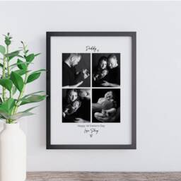 First Father's Day Gift Personalised Photo Frame For Daddy's 1st Fathers Day, Custom New Daddy Birthday Picture Print From Daughter - thumbnail 2