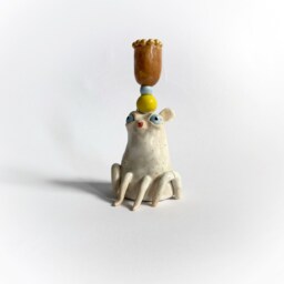 Decorative Candle Holder, Unique Table Decor, Wedding Gift, Nursery Room Figural Animal Lover Office Decor - thumbnail 4