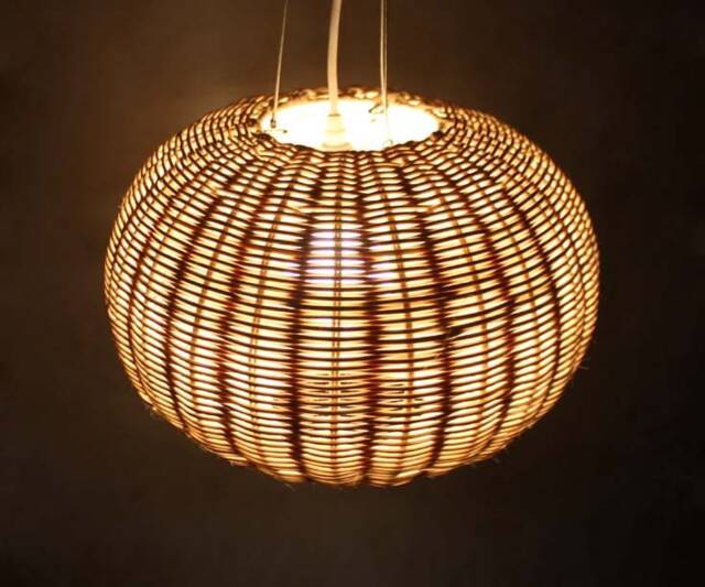 Oval Shaped Rattan Pendant Light-Diameter 35 cm Lighting-Decor Lighting-Bar Or Restaurant Lighting-110V-240V/50-60Hz - image 1