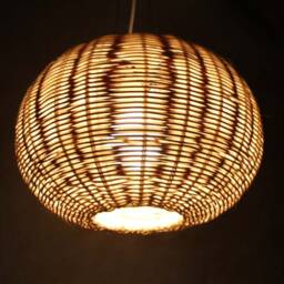 Oval Shaped Rattan Pendant Light-Diameter 35 cm Lighting-Decor Lighting-Bar Or Restaurant Lighting-110V-240V/50-60Hz - thumbnail 2