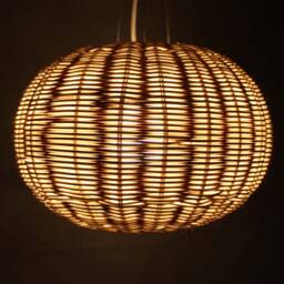 Oval Shaped Rattan Pendant Light-Diameter 35 cm Lighting-Decor Lighting-Bar Or Restaurant Lighting-110V-240V/50-60Hz - thumbnail 3