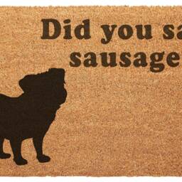 Pug Print Door Mat 40 X 60cm Personalised Prints Funny Text For Dog Parents & Crazy Ladies - thumbnail 2