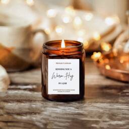 Warm Hugs Candle, Thinking Of You Candle, Missing Gift, Friendship Gift, Comfort Gift, Courage Gift, Sending A Hug, Comfort Gift, Gift For Her - thumbnail 2