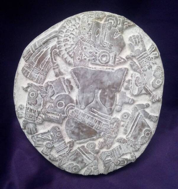 Aztec Sculpture Coyolxauhqui Goddess Replica Statue Mexican Craft Aztec Idol Pre-Hispanic Ixchel - image 1