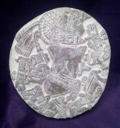 Aztec Sculpture Coyolxauhqui Goddess Replica Statue Mexican Craft Aztec Idol Pre-Hispanic Ixchel - thumbnail 1
