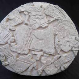 Aztec Sculpture Coyolxauhqui Goddess Replica Statue Mexican Craft Aztec Idol Pre-Hispanic Ixchel - thumbnail 3