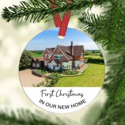 Personalised New Home Christmas Ornament Photo Keepsake - thumbnail 2