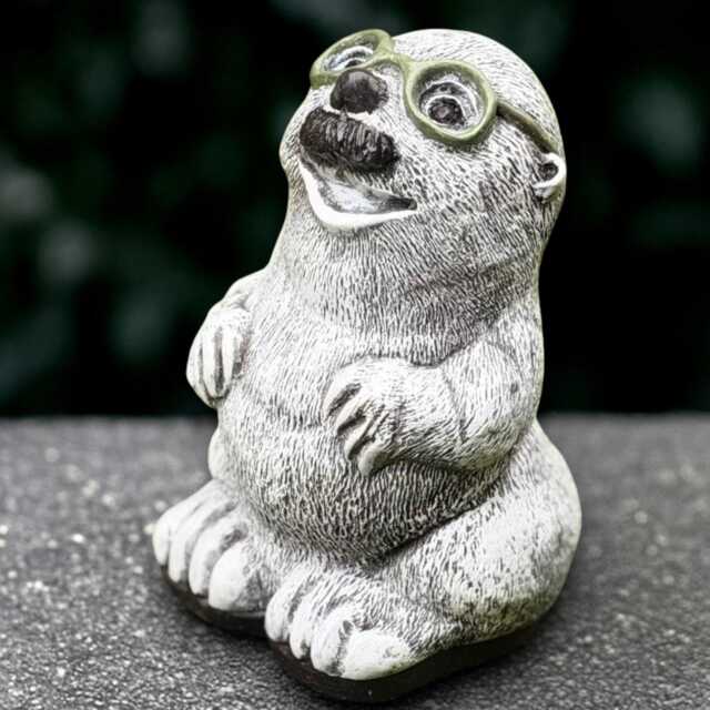 Garden Father Mole Statue Concrete Animal Sculpture Outdoor Wildlife Ornament Mole Lover Gift Handmade Art Lawn Decoration - image 1