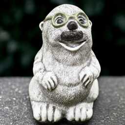 Garden Father Mole Statue Concrete Animal Sculpture Outdoor Wildlife Ornament Mole Lover Gift Handmade Art Lawn Decoration - thumbnail 2