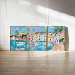 Set Of 3 Menorca Travel Prints, Posters, Tropical Decor, Botanical Art, Spanish Wall Gift, Gift - thumbnail 2