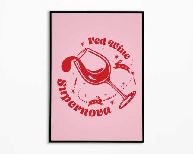 Chappell Roan - Red Wine Supernova Print Indie Music Poster - image 1