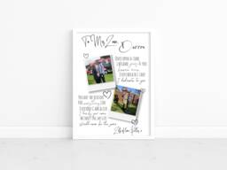 Personalised Photo Collage Print Love Poem Gift, Romantic Keepsake For Him/Her, Picture Gift - thumbnail 1