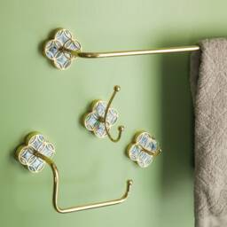 Wall Mounted Toilet Paper Holder, Bathroom Holders, Rack Tissue Storage, Brass Gold Holder, Gift - thumbnail 2