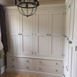 Wardrobe - Corner Wardrobe 8 Door Drawer Fluted Style - thumbnail 2