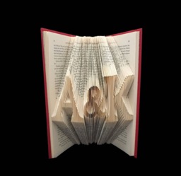 A & K 2 Letters With Symbol Anniversary Gift Lovers Personalized Folded Book Art Sculpture - thumbnail 1