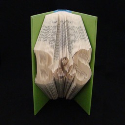 A & K 2 Letters With Symbol Anniversary Gift Lovers Personalized Folded Book Art Sculpture - thumbnail 4
