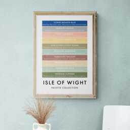 Isle Of Wight Funny Colour Palette Print, Poster Wall Art - thumbnail 3