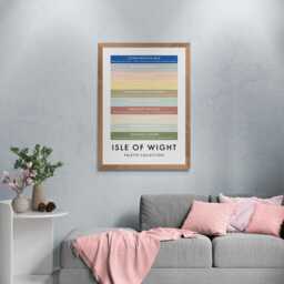 Isle Of Wight Funny Colour Palette Print, Poster Wall Art - thumbnail 2