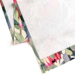 Floral Curtain Panel - Tropical Garden Vintage Inspired Botanical Custom Painted Protea Extra Large By Micklyn - thumbnail 4