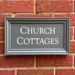 Hand Painted House Name Sign, Farrow & Ball Green Smoke - thumbnail 3
