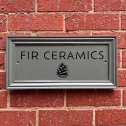 Hand Painted House Name Sign, Farrow & Ball Green Smoke