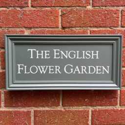 Hand Painted House Name Sign, Farrow & Ball Green Smoke - thumbnail 2