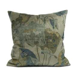 Gp & J Baker - California Velvet Denim/Mole Sumptuous Floral Botanical Designer Cushion Cover Luxury Throw Pillow Handmade Home - thumbnail 2