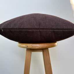 Chocolate Brown Linen Cushion Cover Euro Sham, Lumbar Pillow - All Duties Paid Usa - thumbnail 4