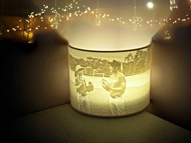 Custom Photo Night Light, Lithophane Lamp, Led Tealight Holder, 3D Printed Personalized Gift, Wedding Birthday Anniversary. Home Room Decor - image 1
