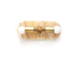 Onyx & Brass Double Eclectic Wall Light Fixture Vanity Sconce Bathroom Lighting Honey Kitchen Bedside Lamp