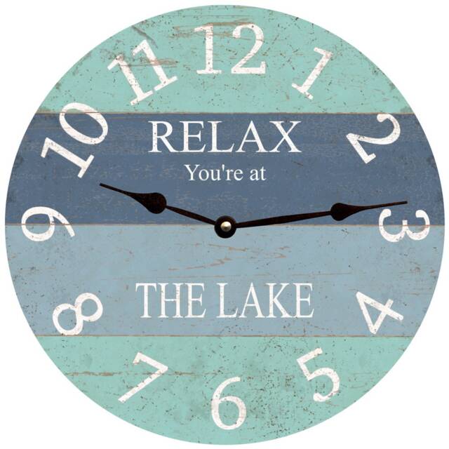 Relax You're At The Lake Clock - Perfect For Lakeside Living - image 1
