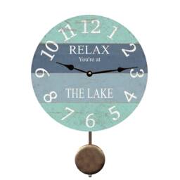 Relax You're At The Lake Clock - Perfect For Lakeside Living - thumbnail 2