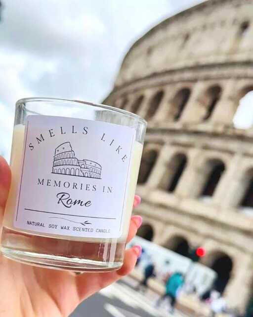 Rome Holiday Scented Soy Candle Italian Travel Memory Gift - image 1