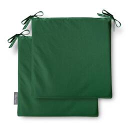 Set Of 2 Water Weather Resistant Garden Outdoor Cushion Seat Chair Pads Soft Foam, Zipped Cover 36cm X - 14X14 - thumbnail 1