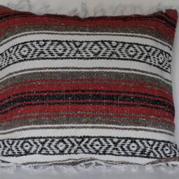 Mexican Serape Striped Decorative Throw Pillow For Sofa Or Chair - thumbnail 3