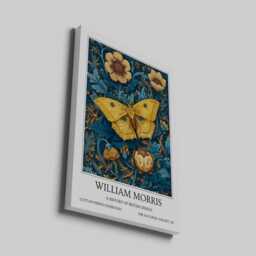 Yellow Butterfly William Morris Wall Art Vintage Poster, Floral Art Print - thumbnail 2