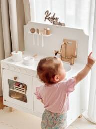 Wooden Sign For Play Kitchen - Personalized Name Children's Diy Gift Mud Nameplate Room