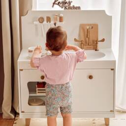 Wooden Sign For Play Kitchen - Personalized Name Children's Diy Gift Mud Nameplate Room - thumbnail 2