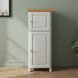 Painted Slim Storage Cabinet Hallway, Bathroom Cabinet, Assembled - thumbnail 2