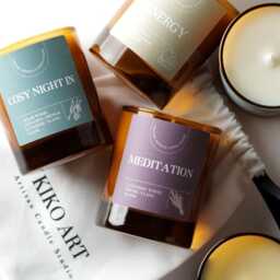Aromatherapy Gift Candles -100% Natural Soy Candle -Aromatherapy Spa -150G Cotton & Wood Wick Candles - thumbnail 2