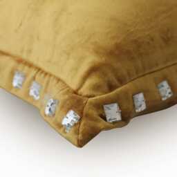 "Designer Border Gold Pillow Sham 24""x24""/26""x26" - thumbnail 2