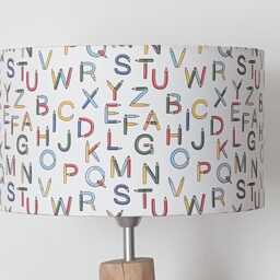 Lampshade - Pendant Light With Abc Alphabet Design, Pencils, School, Back To Christmas Gift, Birthday, Baby - thumbnail 2