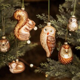 Woodland Metallic Gold Bronze Squirrel Christmas Tree Decoration - Festive Season Winter Wonderland Nature Animals Pets Gift Family Friend - thumbnail 2