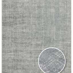 Gray Textured Polyester Rug Modern Minimalist Home Decor - thumbnail 3